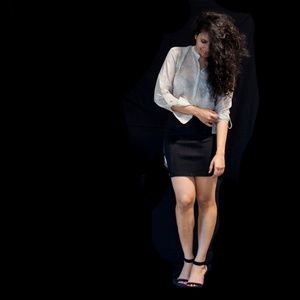 ANA Chic shimmer golden shirt